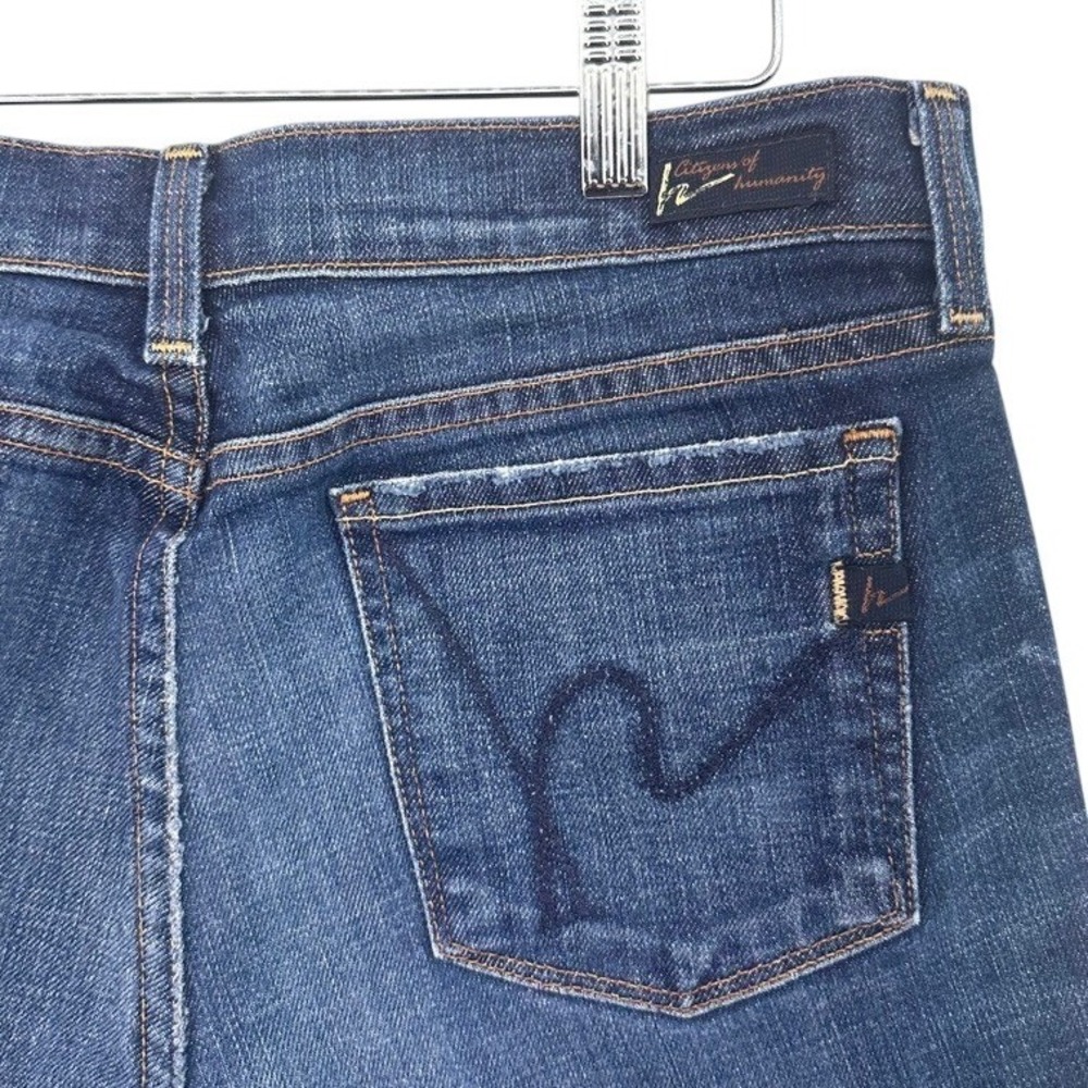 Citizens of Humanity Kelly 063 Low Waist Cropped Jeans Blue Stretch SZ 28 30x23